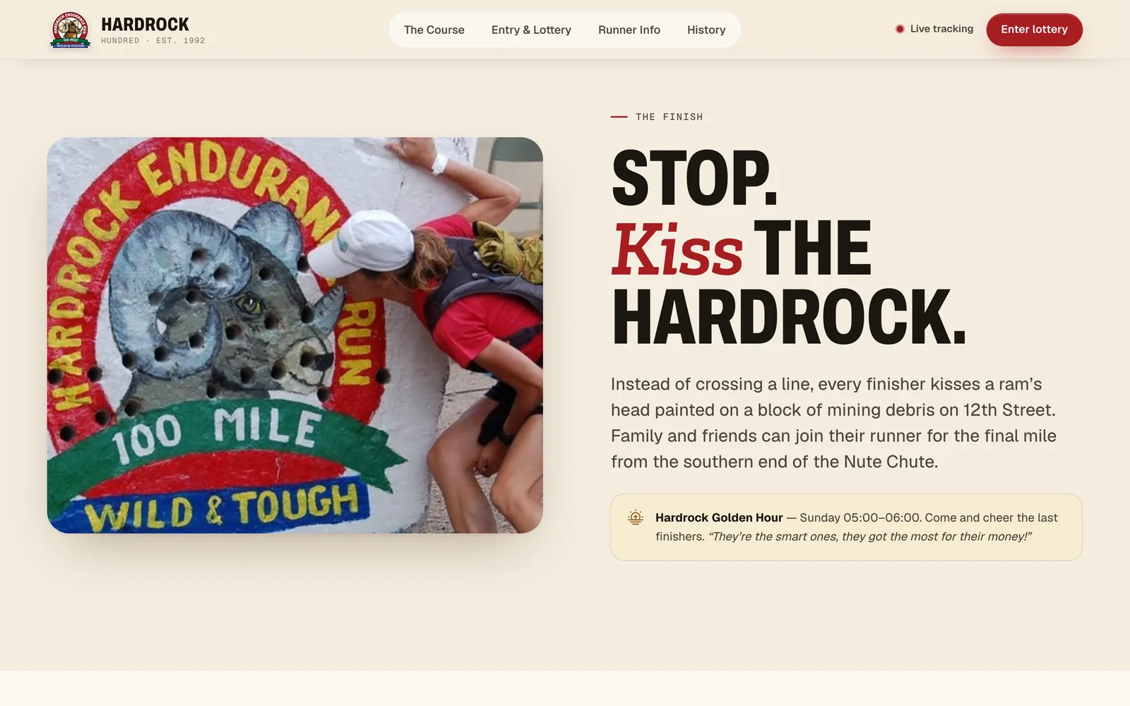 Kiss the Hardrock — Hardrock 100