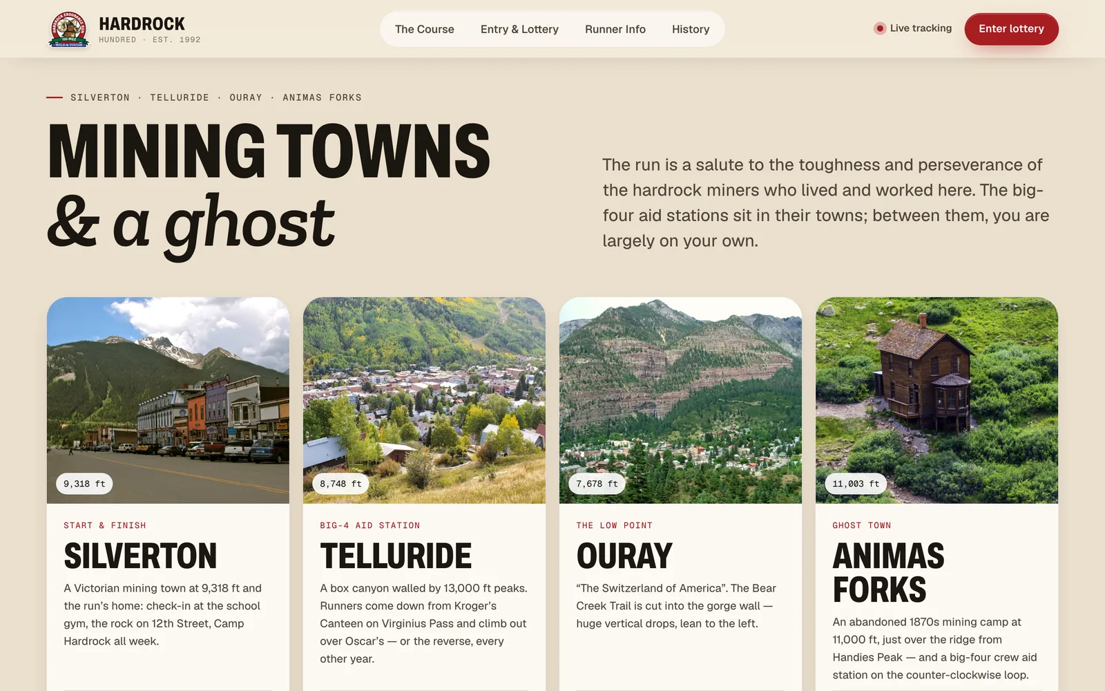 Mining towns and a ghost — Hardrock 100
