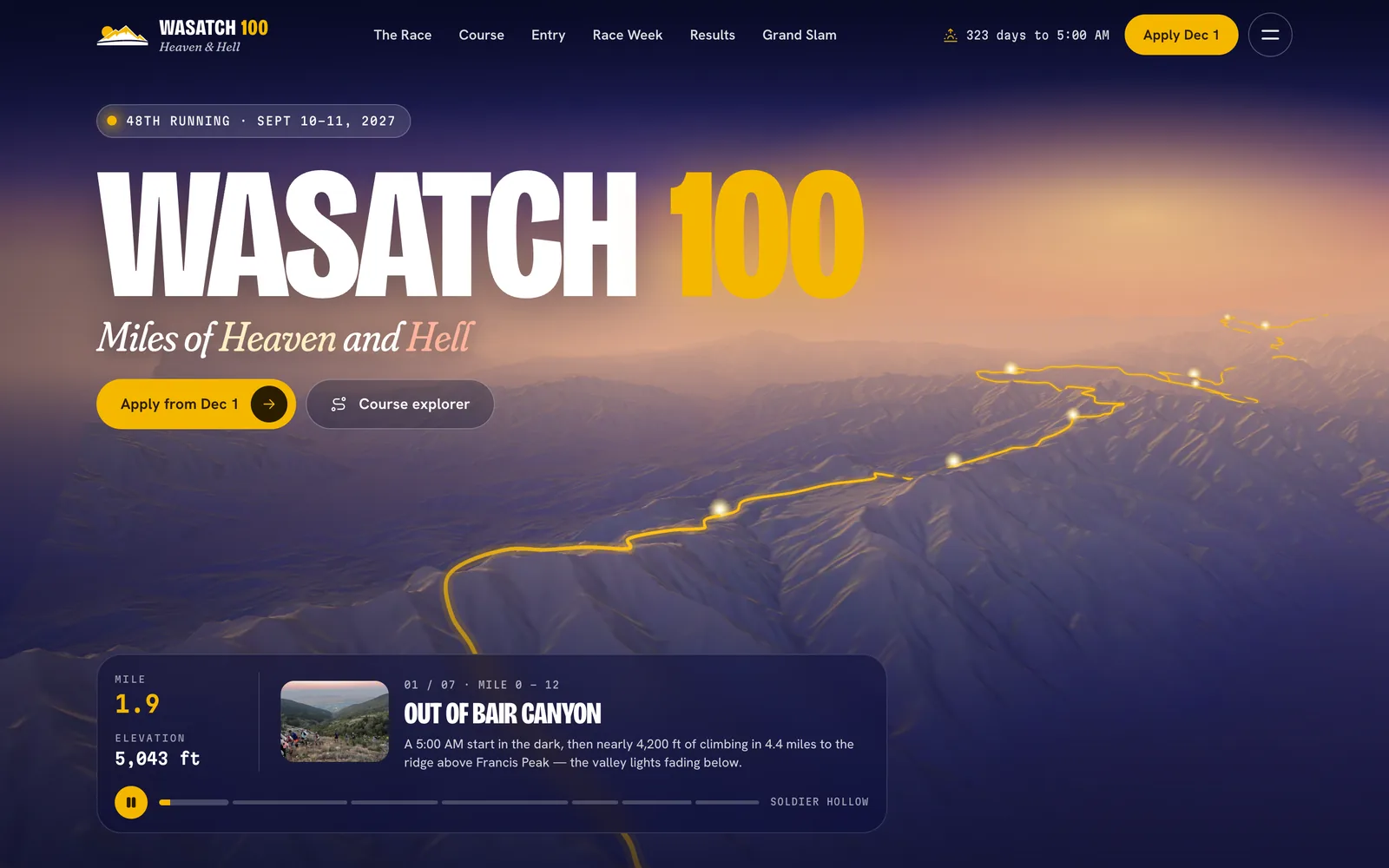 After — the redesigned home page